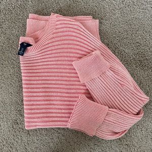 Gap oversized ribbed sweater in pink. Size L